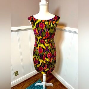 Jessica Simpson Short Vibrant Dress size 2 pencil sheath